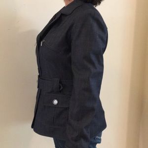 Etcetera soft denim wool blend jacket